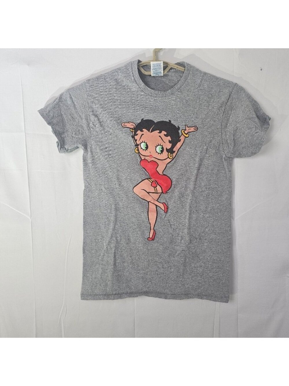 Y2K Betty Boop T Shirt Mens Small Gray Delta Pro Weight Cartoon Top